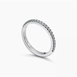 Tiffany Soleste Half Eternity Ring in Platinum